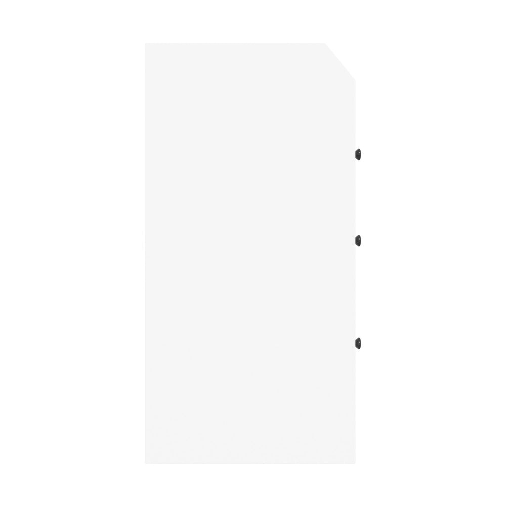 SB-GLAY-COD6-WH-AB Oikiture Buffet Sideboard Storage Cabinet Hallway Cupboard 6 Drawers White