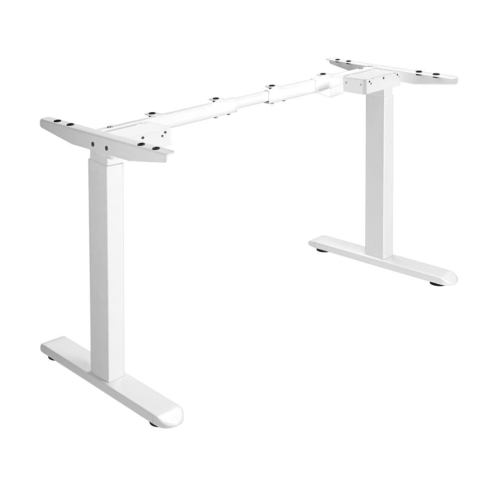 SD-LEG-M2-WH Oikiture Standing Desk Frame Only Height Adjustable Motorised Desk Dual Motor