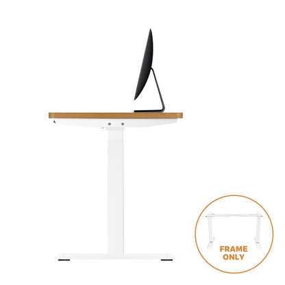 SD-LEG-M2-WH Oikiture Standing Desk Frame Only Height Adjustable Motorised Desk Dual Motor
