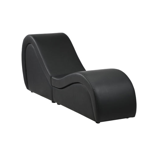 SOF-EDEN-BK-AB Oikiture Tantra Sofa Love Seat Chaise Lounge Couples Yoga Bed Black