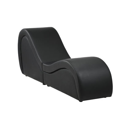 SOF-EDEN-BK-AB Oikiture Tantra Sofa Love Seat Chaise Lounge Couples Yoga Bed Black