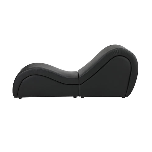SOF-EDEN-BK-AB Oikiture Tantra Sofa Love Seat Chaise Lounge Couples Yoga Bed Black