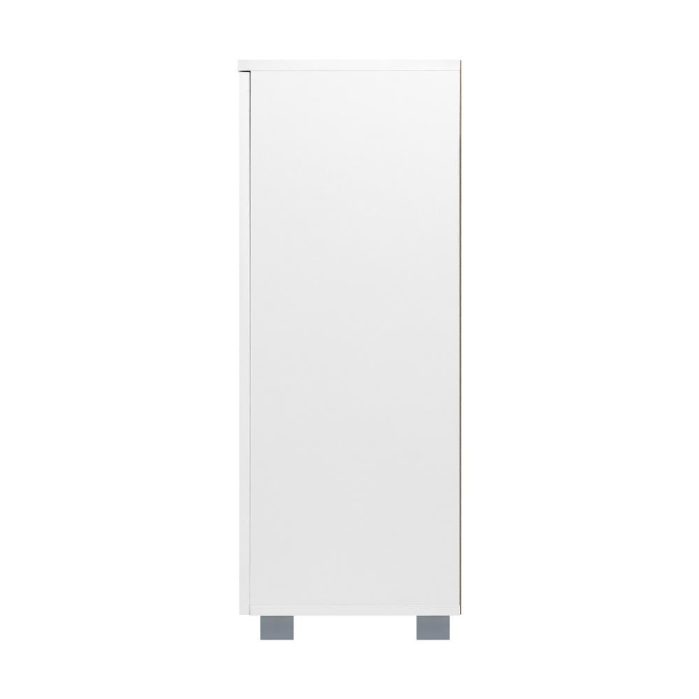 SS-AND-D2-WH Oikiture Shoes Rack Shoe Storage Cabinet Organiser Shelf 2 Doors 20 Pairs White