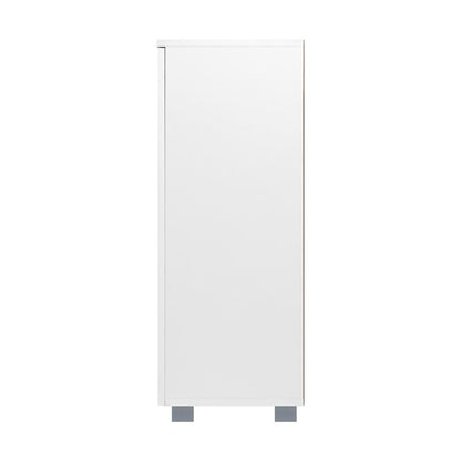 SS-AND-D2-WH Oikiture Shoes Rack Shoe Storage Cabinet Organiser Shelf 2 Doors 20 Pairs White