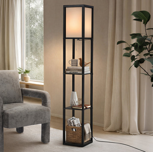 FL-A-COLUMN-160H-MET Samira Iron Tripod Floor Lamp