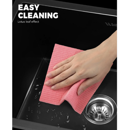 GSK-5945-BK Welba Granite Sink Under/Top Mount Single Bowl