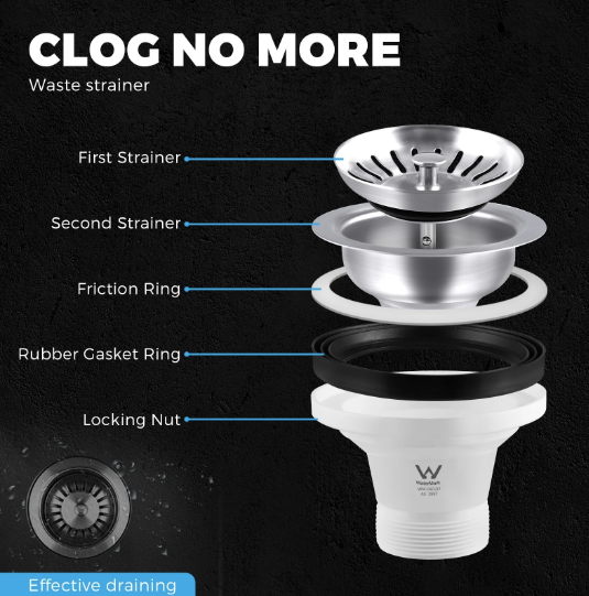 GSK-5945-BK Welba Granite Sink Under/Top Mount Single Bowl