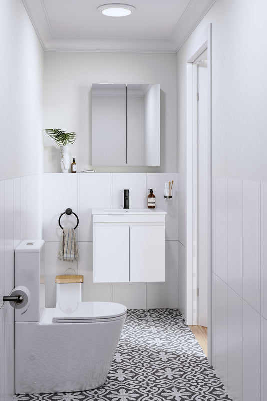ST-BD-MR60-WD Arbour & Nook Sofie 600mm Light Wood Mirrored Shaving Cabinet