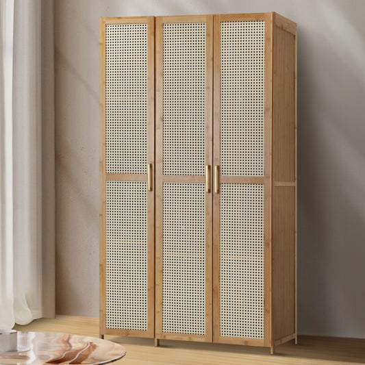 WA-BM-RTN3D-WD Living Fusion Tyro 3 Door Bamboo Wardrobe