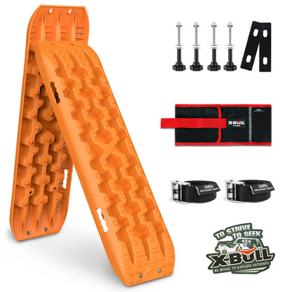 AU-XBRT016 X-BULL 2PCS Recovery Tracks Snow Tracks Mud tracks 4WD With 4PC mounting bolts