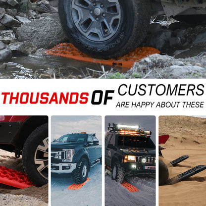 AU-XBRT016 X-BULL 2PCS Recovery Tracks Snow Tracks Mud tracks 4WD With 4PC mounting bolts