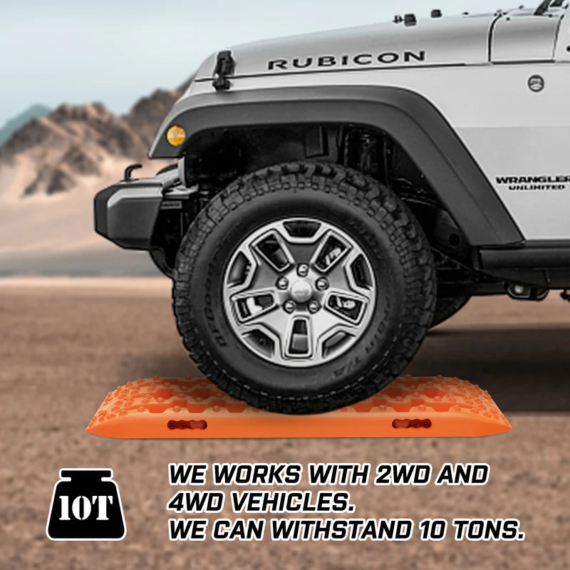AU-XBRT016 X-BULL 2PCS Recovery Tracks Snow Tracks Mud tracks 4WD With 4PC mounting bolts