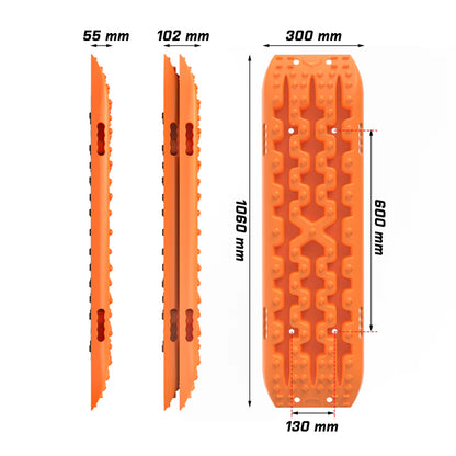 AU-XBRT016 X-BULL 2PCS Recovery Tracks Snow Tracks Mud tracks 4WD With 4PC mounting bolts