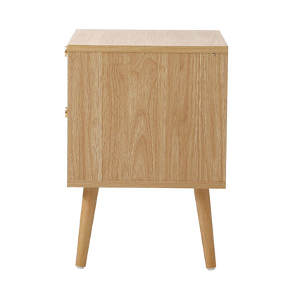 BT-OLIV-2D-WD Living Fusion Vesta 2 Drawer Rattan Bedside Table
