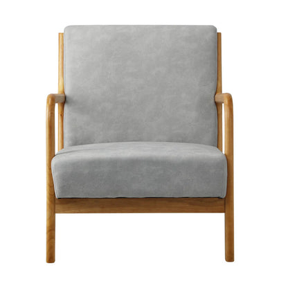 ACH-AGB7-TF-LIGY Oikiture Armchair Wood Couches Light Grey