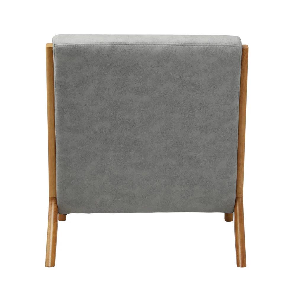 ACH-AGB7-TF-LIGY Oikiture Armchair Wood Couches Light Grey