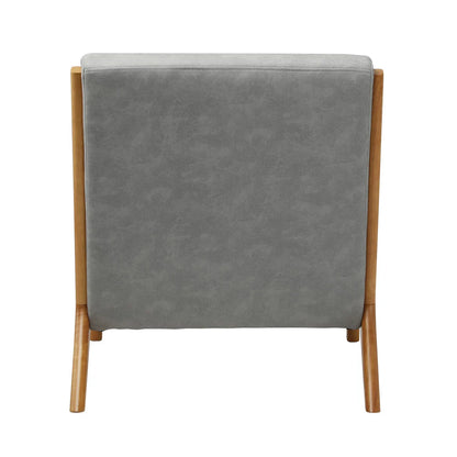 ACH-AGB7-TF-LIGY Oikiture Armchair Wood Couches Light Grey