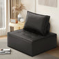 ACH-TOFU-LEA-BK Oikiture Pu Leather Sofa Couch Black
