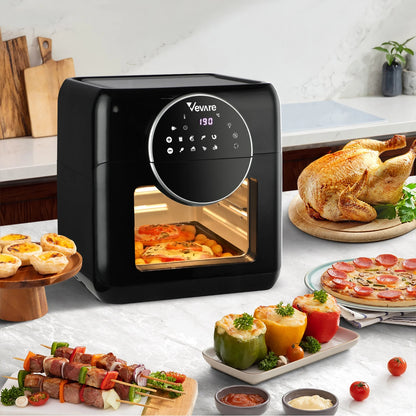 AF-A2-BK Air Fryer 10L LCD Fryers Low Fat Oven Airfryer Kitchen Cooker 1500W
