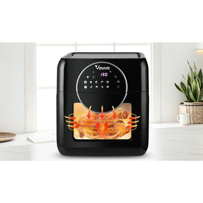 AF-A2-BK Air Fryer 10L LCD Fryers Low Fat Oven Airfryer Kitchen Cooker 1500W