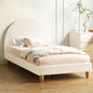 BF-B-MUNA-S-SP-WH-AB White Seraphine Boucle Bed