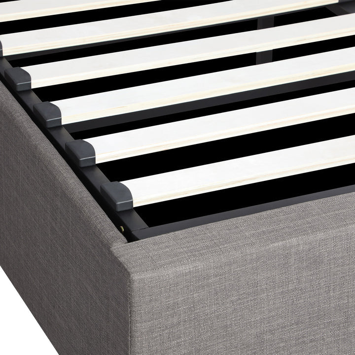BF-B-TOTI-D-GY-AB Oikiture Bed Frame Double Size Gas Lift Base With Storage Mattress Base Platform
