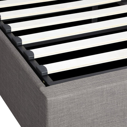 BF-B-TOTI-D-GY-AB Oikiture Bed Frame Double Size Gas Lift Base With Storage Mattress Base Platform