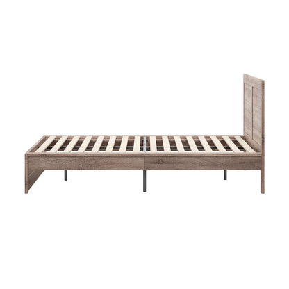 BF-NEO-K-WD-ABC Oikiture Bed Frame King Size Wooden Bed Platforms NEO