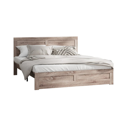 BF-NEO-K-WD-ABC Oikiture Bed Frame King Size Wooden Bed Platforms NEO