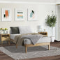 BF-W-A8-BB-KS-WD Oikiture Bed Frame King Single Wooden Timber Mattress Base Bed Base Platform