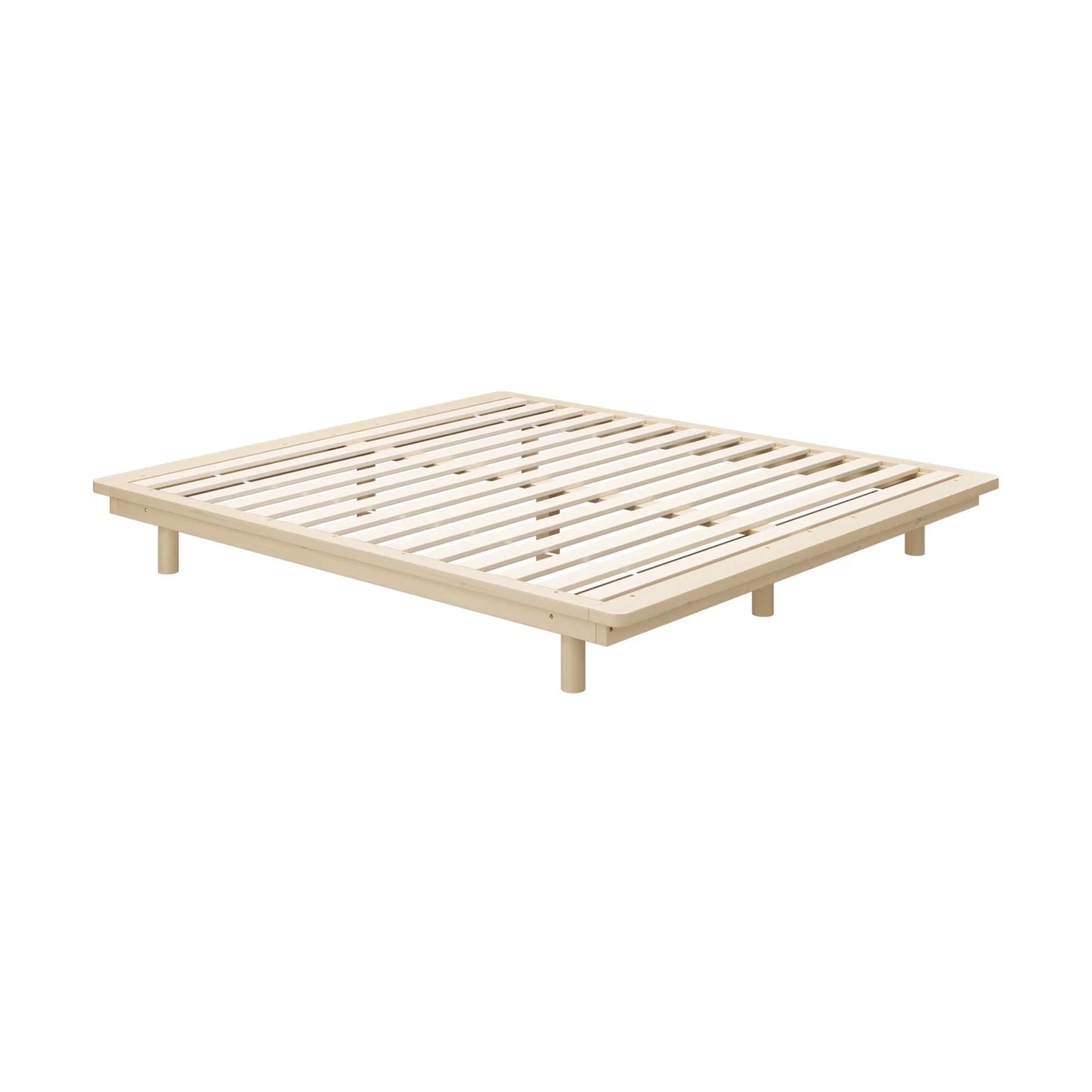 BF-W-B-FLOAT-WD-K-AB Oikiture Bed Frame King Size Wooden Bed Base Timber Floating Beds