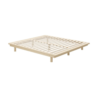 BF-W-B-FLOAT-WD-K-AB Oikiture Bed Frame King Size Wooden Bed Base Timber Floating Beds