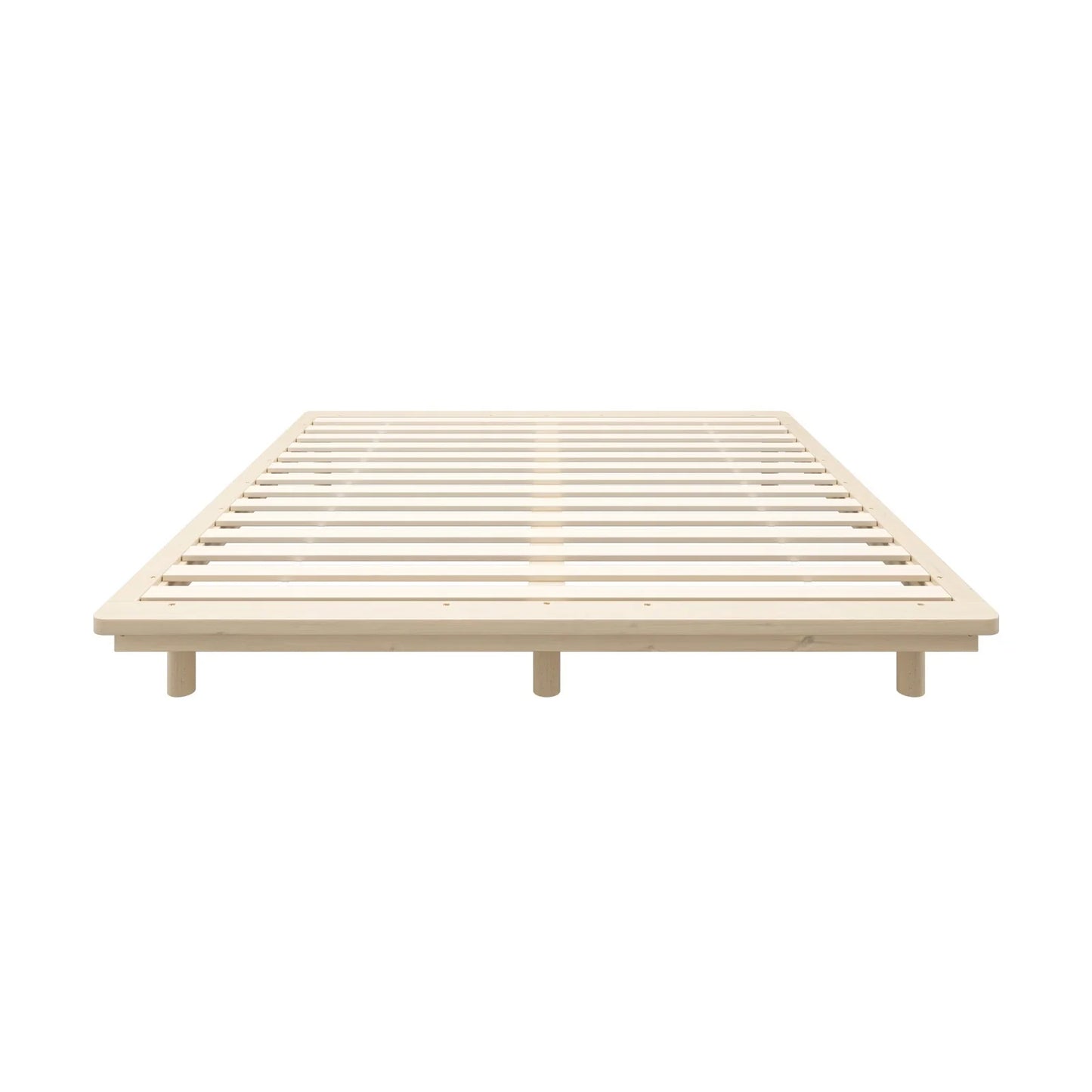 BF-W-B-FLOAT-WD-K-AB Oikiture Bed Frame King Size Wooden Bed Base Timber Floating Beds