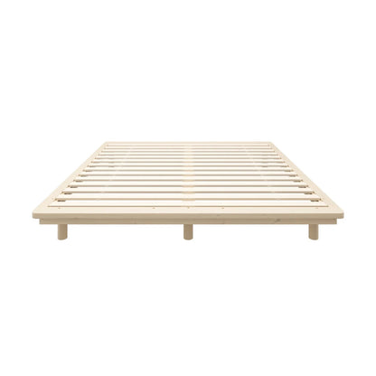 BF-W-B-FLOAT-WD-K-AB Oikiture Bed Frame King Size Wooden Bed Base Timber Floating Beds
