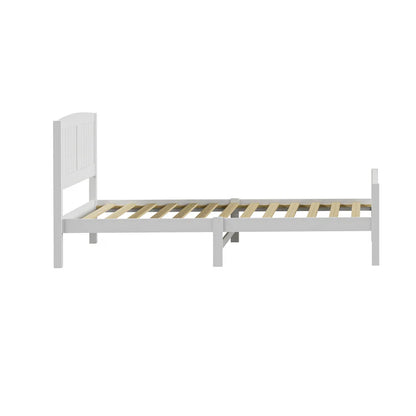 BF-W-B-META-KS-WH-AB Oikiture Bed Frame King Single Wooden Base Timber Platform White
