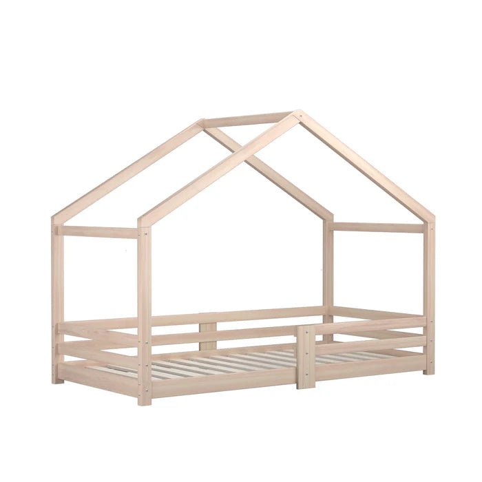 BF-W-B4-WD-AB Oikiture Bed Frame Wooden Single Size Timber House Frame