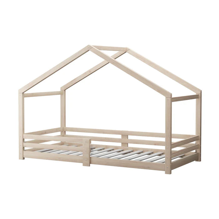 BF-W-B4-WD-AB Oikiture Bed Frame Wooden Single Size Timber House Frame
