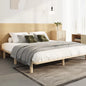 BF-W-C1-K-WD-AB Oikiture Bed Frame King Size Wooden Bed Base Platform Timber
