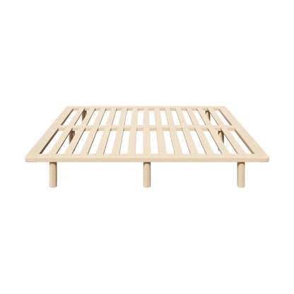 BF-W-C1-KS-WD Oikiture Bed Frame King Single Wooden Bed Base