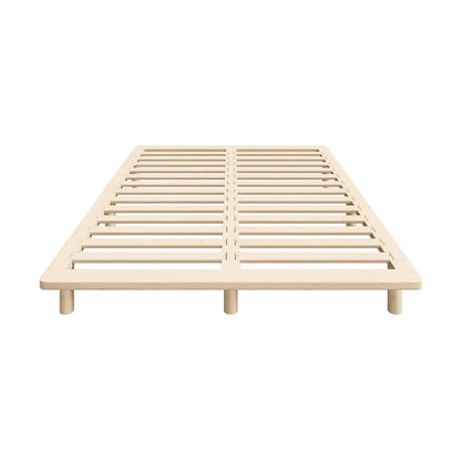 BF-W-C1-Q-WD-AB Oikiture Bed Frame Queen Size Wooden Bed Base Platform Timber