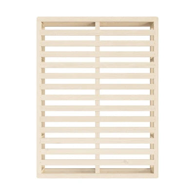 BF-W-C2-KS-WD-AB Oikiture Bed Frame King Single Wooden Bed Base Platform Cage-like Base