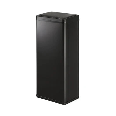 BIN-MT-B1-60L-BK Oikiture 60L Motion Sensor Rubbish Bin Kitchen Waste Can Stainless Steel Black