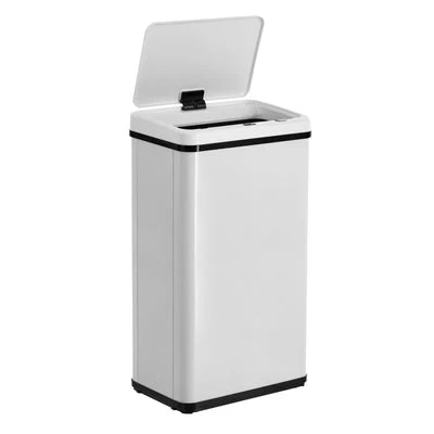 BIN-MT-B1-50L-WH Oikiture 50L Motion Sensor Bin Automatic Rubbish Trash Can Kitchen White
