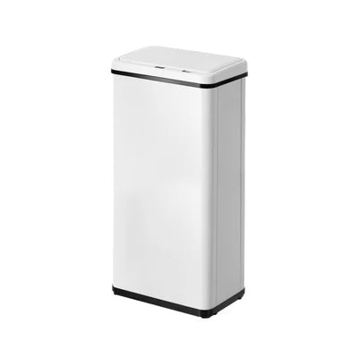 BIN-MT-B1-50L-WH Oikiture 50L Motion Sensor Bin Automatic Rubbish Trash Can Kitchen White