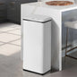 BIN-MT-B1-60L-WH Oikiture 60L Motion Sensor Rubbish Bin Kitchen Waste Can Stainless Steel White