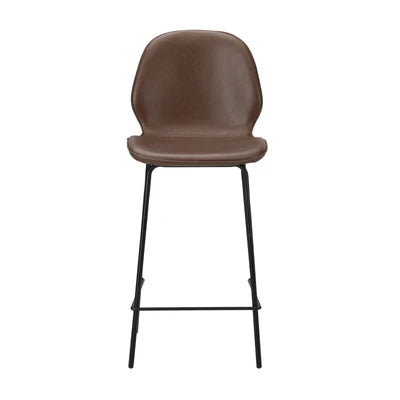 BS-D-RITZ-BR-2PC Oikiture 2x Bar Stools Kitchen Dining Chairs Counter Stool Leather Brown