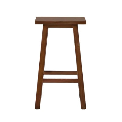 BS-FJ-TERA-WN-2PC Oikiture 2x Bar Stool Kitchen Counter Dining Chair Split-Level Footrest Walnut