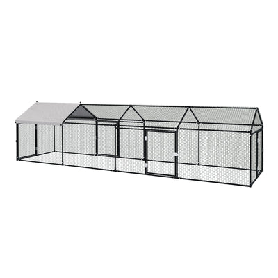 CAGE-QQ-CC411-2D Alopet 4x1x1M Chicken Coop with Cover Poultry Cage Run Yard Pet Rabbit Hutch