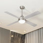 CF-A1-SI Vevare 52'' AC Ceiling Fan with Light Remote Control 4 Blades Silver