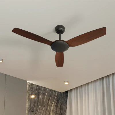 CF-A2-NL-WL-BK Vevare 52'' Ceiling Fan DC 3 ABS Blades Remote Control Timer Walnut